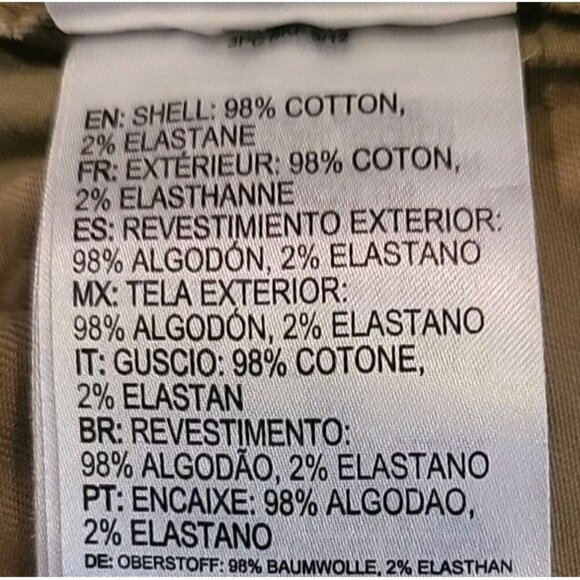 Quicksilver Shorts Mens 38 Brown Khaki Tan Chino 2014 Style Flat Front High Rise - Picture 9 of 11